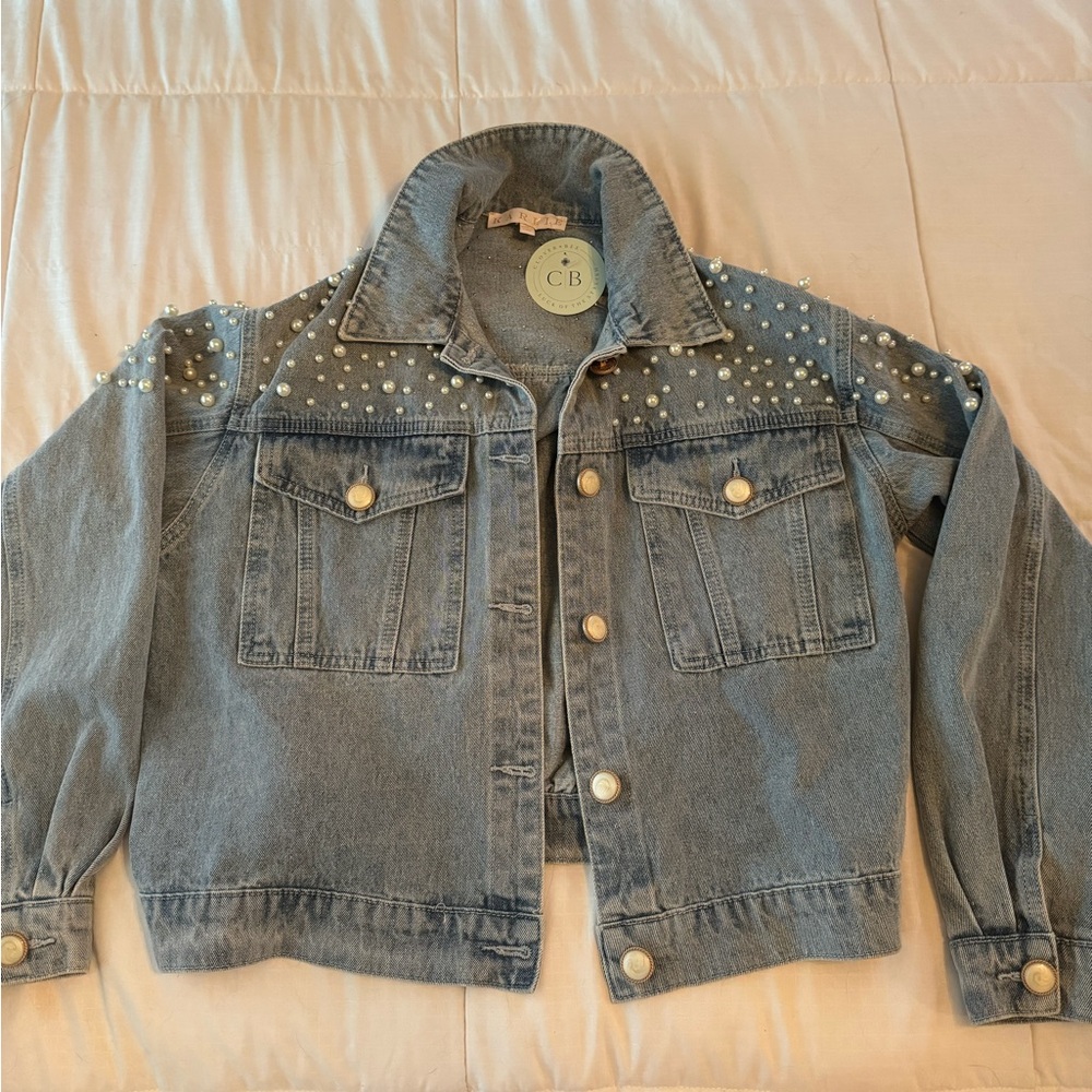 Karlie Pearl Denim Jacket